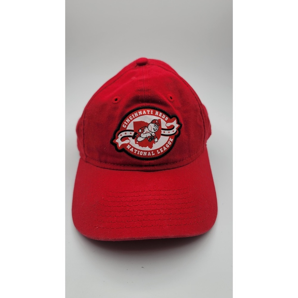 Cincinnati Reds New Era 9FORTY Red Strapback Adjustable Hat Cap YOUTH